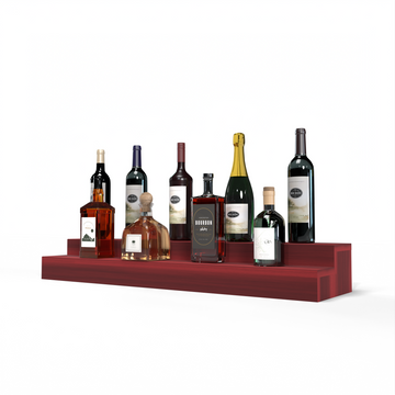 Liquor Riser, 2 Riser 8 Column in Premium Redwood Cherry stained without WineSafe™ Satin Sealant