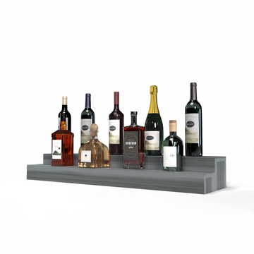 Liquor Riser, 2 Riser 8 Column in Premium Redwood Greywash stained with WineSafe™ Satin Sealant