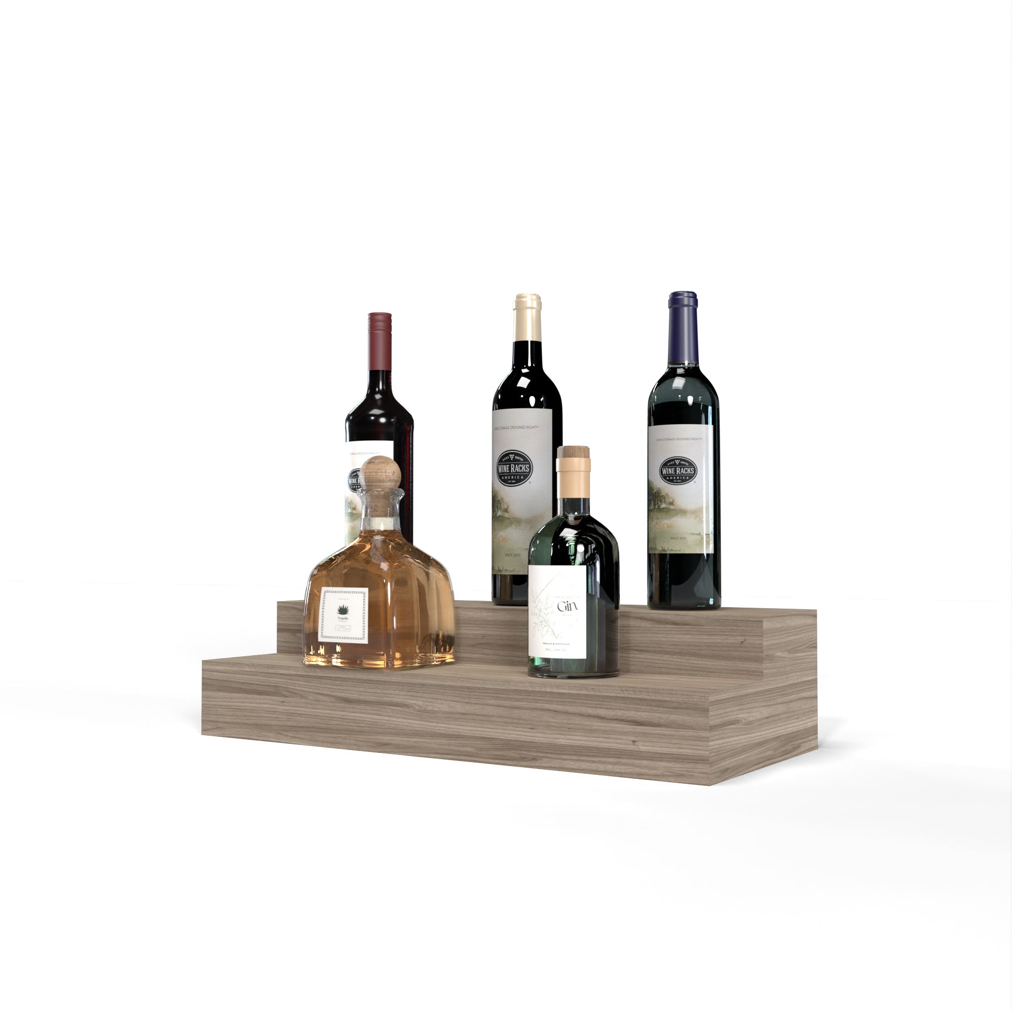 Liquor Riser, 2 Riser 4 Column – Wine Racks America