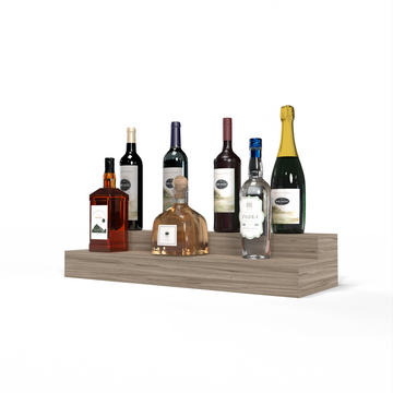 Liquor Riser, 2 Riser 6 Column in Walnut Unstained with WineSafe™ Satin Sealant