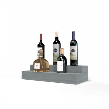 Liquor Riser, 2 Riser 4 Column in Grand Mahogany Greywash stained without WineSafe™ Satin Sealant