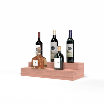 Liquor Riser, 2 Riser 4 Column in Grand Mahogany Unstained without WineSafe™ Satin Sealant