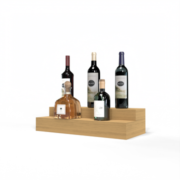 Liquor Riser, 2 Riser 4 Column in Grand Mahogany Oak stained without WineSafe™ Satin Sealant