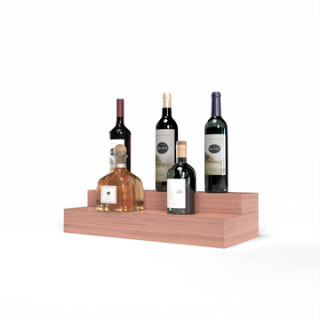 Liquor Riser, 2 Riser 4 Column in Grand Mahogany Unstained with WineSafe™ Satin Sealant