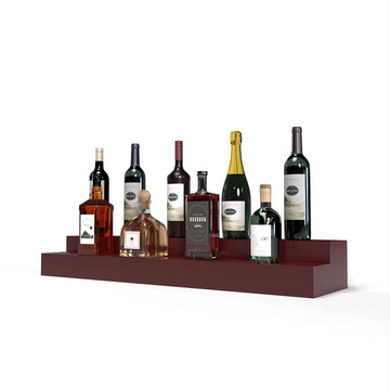 Liquor Riser, 2 Riser 8 Column in Grand Mahogany Cherry stained with WineSafe™ Satin Sealant