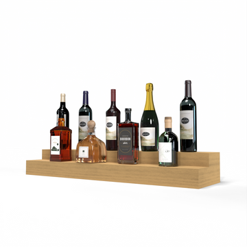 Liquor Riser, 2 Riser 8 Column in Grand Mahogany Oak stained without WineSafe™ Satin Sealant