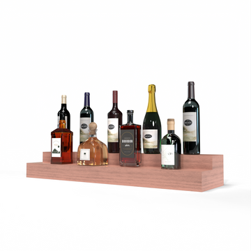 Liquor Riser, 2 Riser 8 Column in Grand Mahogany Unstained with WineSafe™ Satin Sealant