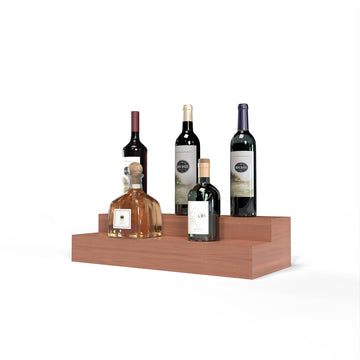 Liquor Riser, 2 Riser 4 Column in Sapele Mahogany Unstained with WineSafe™ Satin Sealant