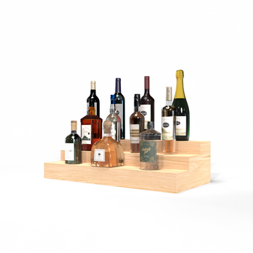 Liquor Riser, 3 Riser 6 Column in Ponderosa Pine Unstained without WineSafe™ Satin Sealant