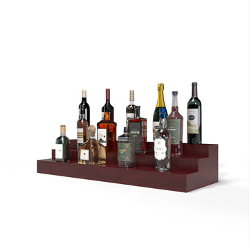 Liquor Riser, 3 Riser 8 Column in Knotty Alder Cherry stained with WineSafe™ Satin Sealant