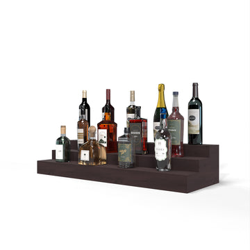 Liquor Riser, 3 Riser 8 Column in Knotty Alder Walnut stained without WineSafe™ Satin Sealant