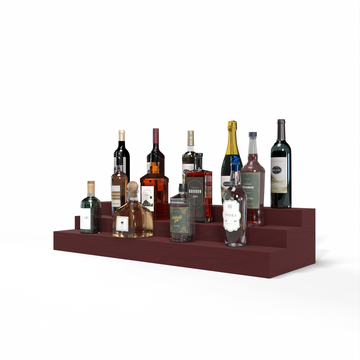 Liquor Riser, 3 Riser 8 Column in Ponderosa Pine Cherry stained without WineSafe™ Satin Sealant