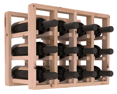 InstaCellar - 4 Column Standard Extender Rack in Knotty Alder Unstained without WineSafe™ Satin Sealant