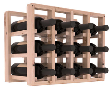 InstaCellar - 4 Column Standard Extender Rack in Knotty Alder Unstained with WineSafe™ Satin Sealant