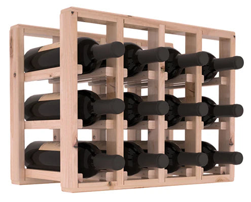InstaCellar - 4 Column Standard Extender Rack in Knotty Alder Unstained with WineSafe™ Satin Sealant