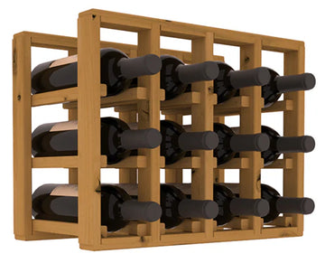 InstaCellar - 4 Column Standard Extender Rack in Knotty Alder Oak stained without WineSafe™ Satin Sealant