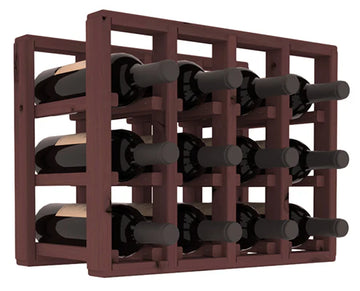 InstaCellar - 4 Column Standard Extender Rack in Knotty Alder Walnut stained without WineSafe™ Satin Sealant