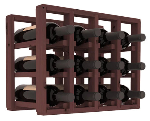 InstaCellar - 4 Column Standard Extender Rack in Knotty Alder Walnut stained without WineSafe™ Satin Sealant
