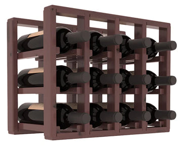 InstaCellar - 4 Column Standard Extender Rack in Knotty Alder Walnut stained with WineSafe™ Satin Sealant