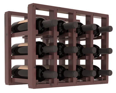 InstaCellar - 4 Column Standard Extender Rack in Knotty Alder Walnut stained with WineSafe™ Satin Sealant