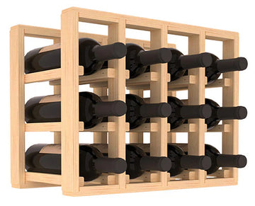 InstaCellar - 4 Column Standard Extender Rack in Ponderosa Pine Unstained without WineSafe™ Satin Sealant