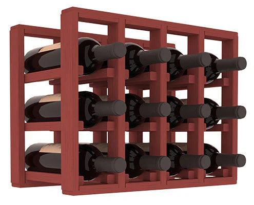 InstaCellar - 4 Column Standard Extender Rack in Ponderosa Pine Cherry stained without WineSafe™ Satin Sealant