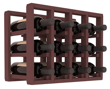 InstaCellar - 4 Column Standard Extender Rack in Ponderosa Pine Walnut stained without WineSafe™ Satin Sealant