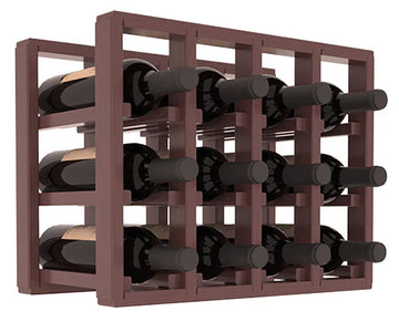 InstaCellar - 4 Column Standard Extender Rack in Ponderosa Pine Walnut stained with WineSafe™ Satin Sealant