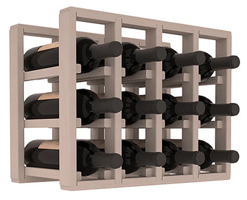 InstaCellar - 4 Column Standard Extender Rack in Ponderosa Pine Greywash stained without WineSafe™ Satin Sealant