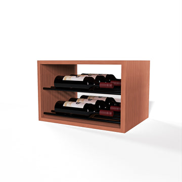 GrandCellar™ - 4 Column Horizontal Label-Forward Wine Display - 12