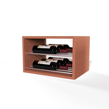GrandCellar™ - 4 Column Horizontal Label-Forward Wine Display - 12