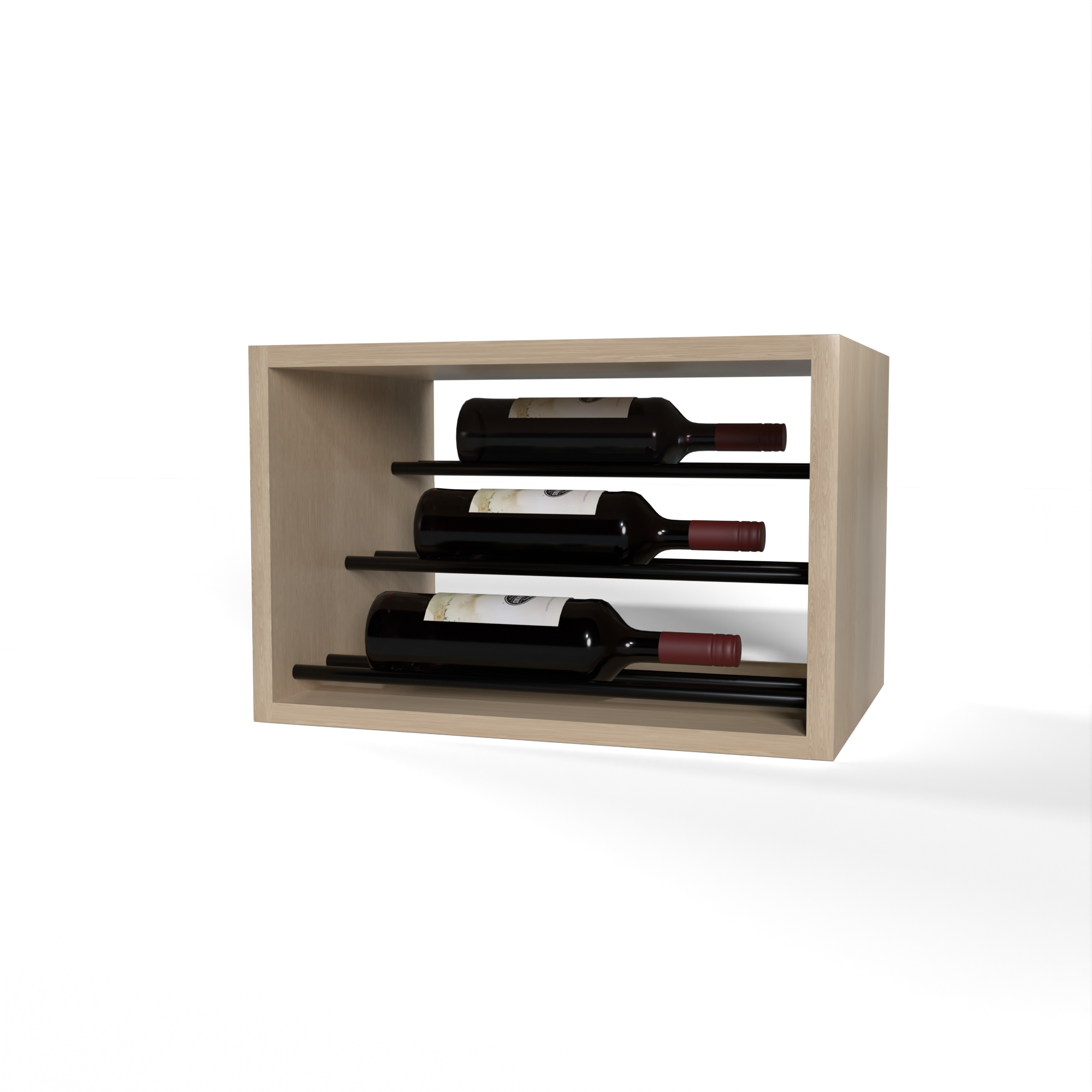 GrandCellar™ - 4 Column Waterfall Label-Forward Wine Display - 12