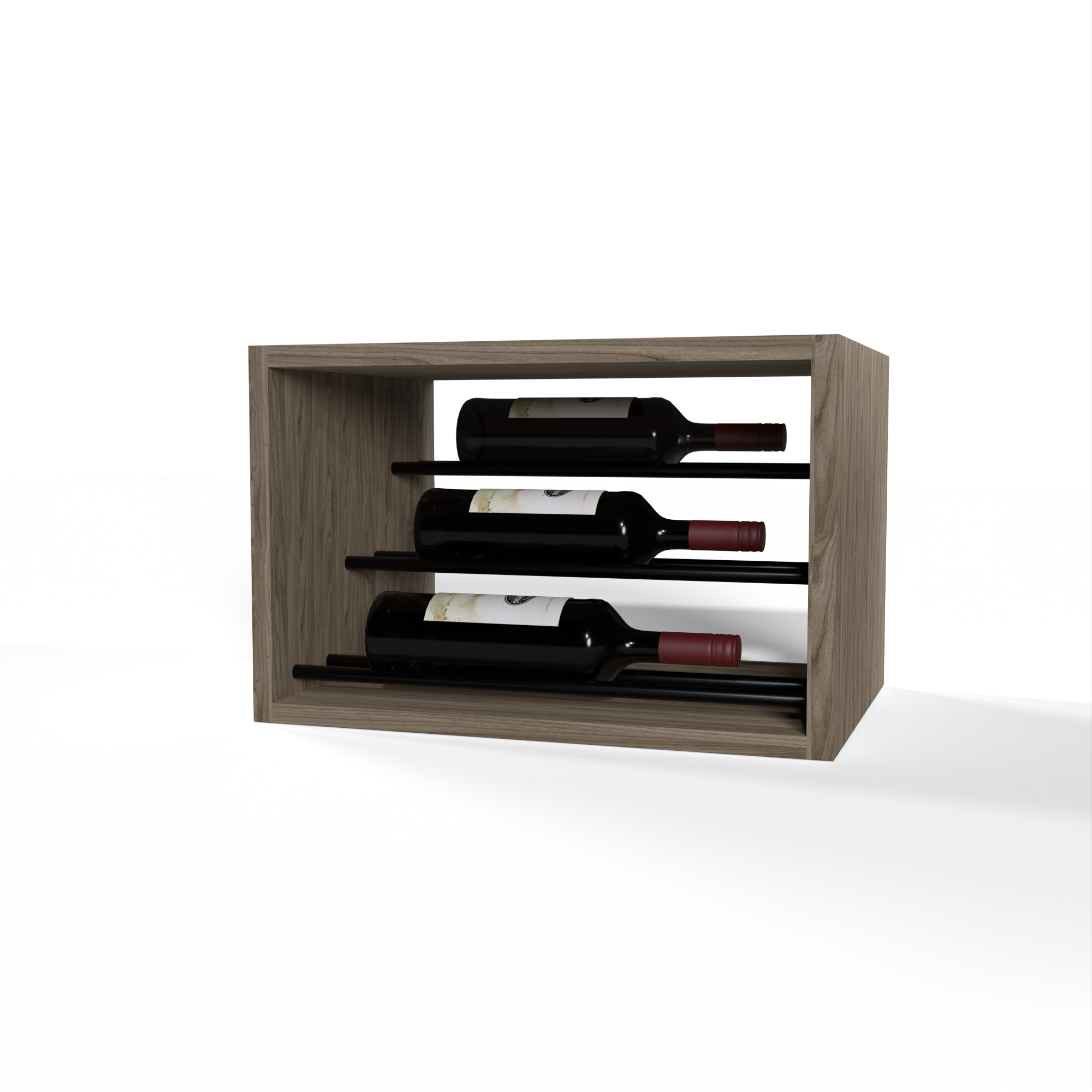 GrandCellar™ - 4 Column Waterfall Label-Forward Wine Display - 12