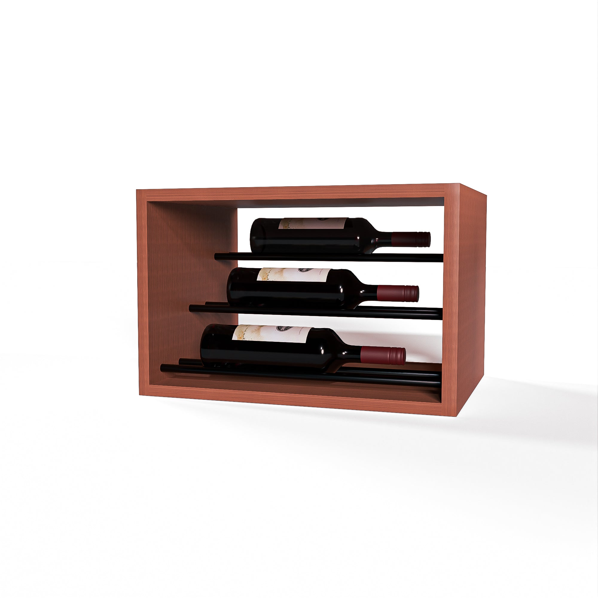 GrandCellar™ - 4 Column Waterfall Label-Forward Wine Display - 12