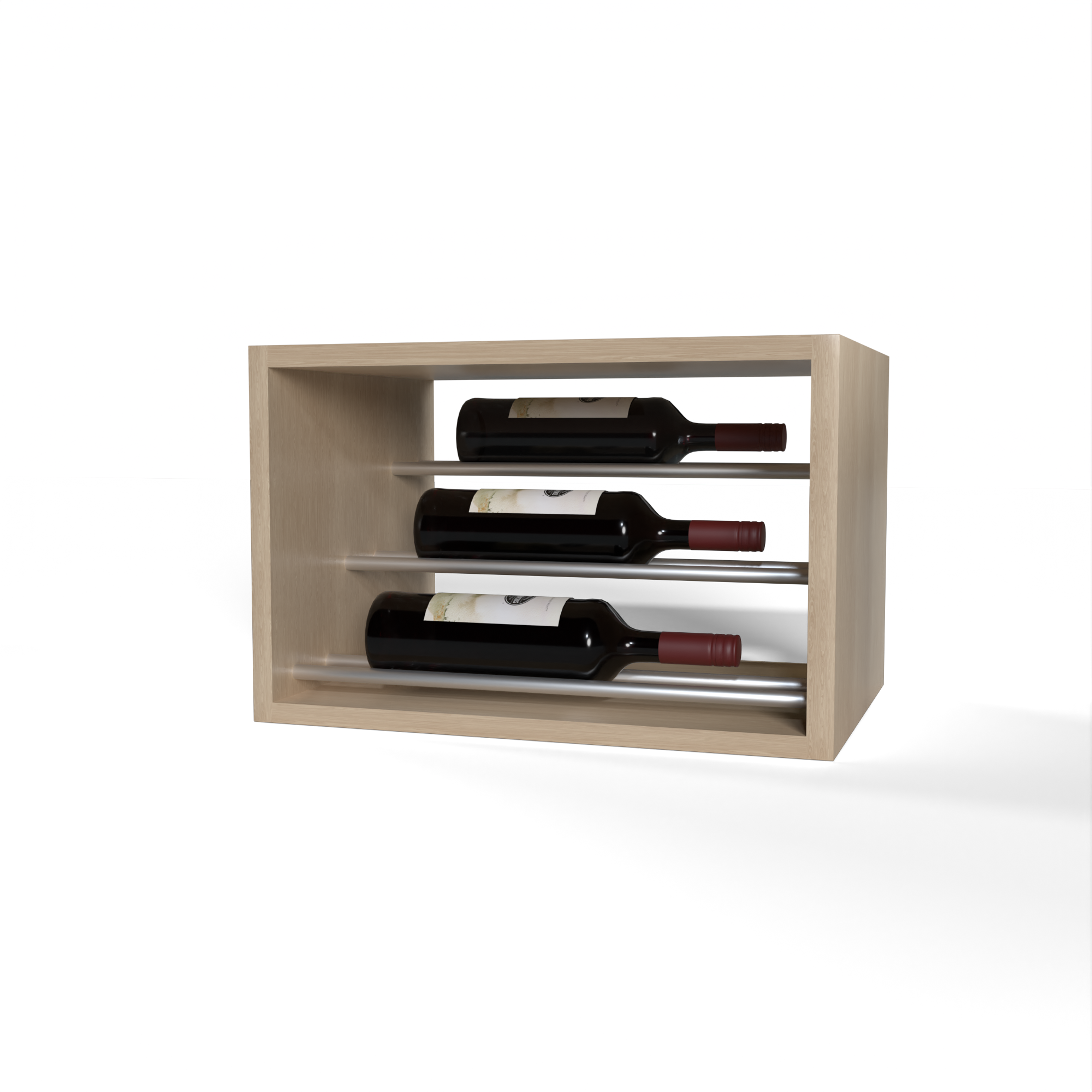 GrandCellar™ - 4 Column Waterfall Label-Forward Wine Display - 12