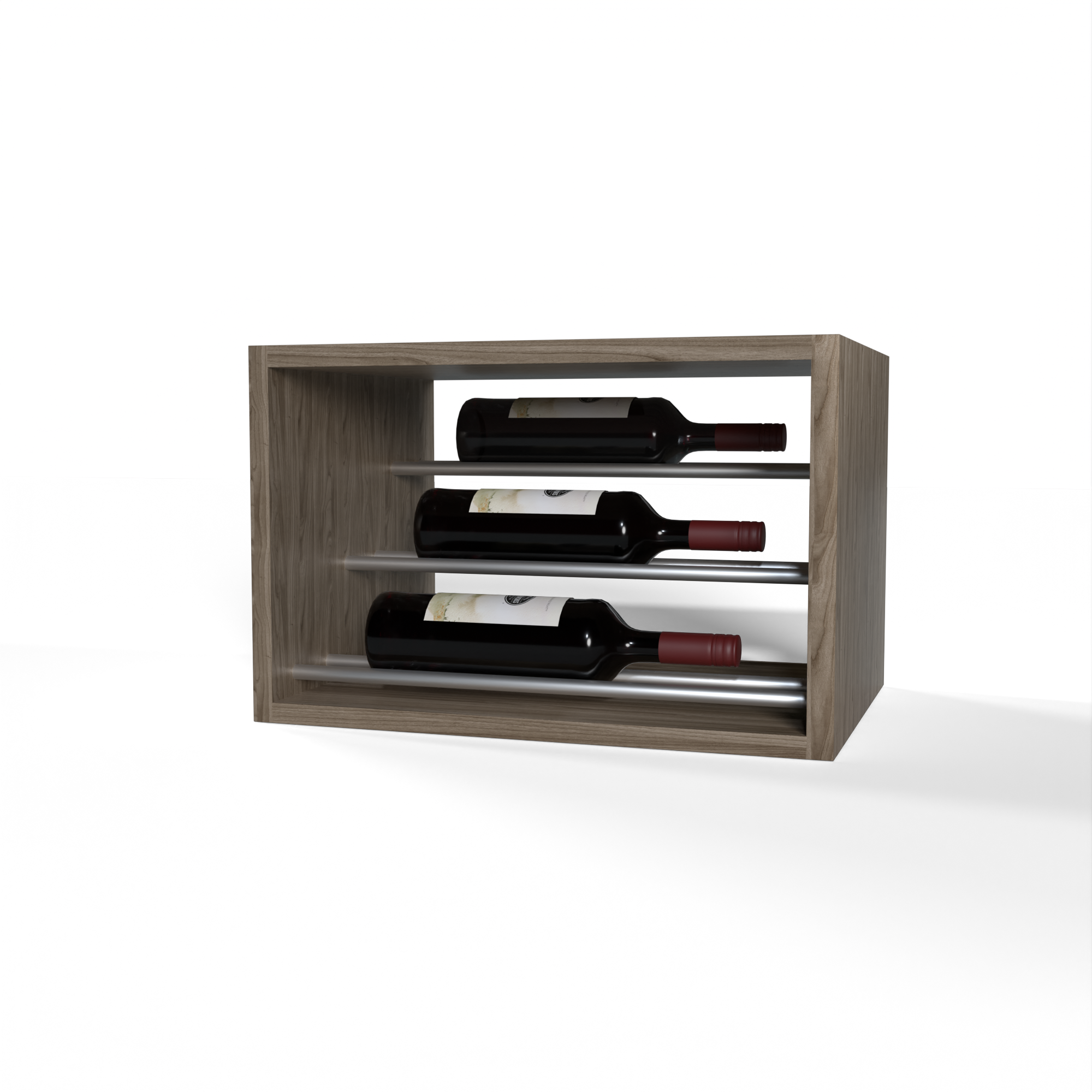 GrandCellar™ - 4 Column Waterfall Label-Forward Wine Display - 12