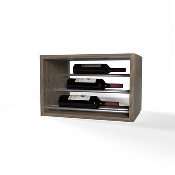 GrandCellar™ - 4 Column Waterfall Label-Forward Wine Display - 12