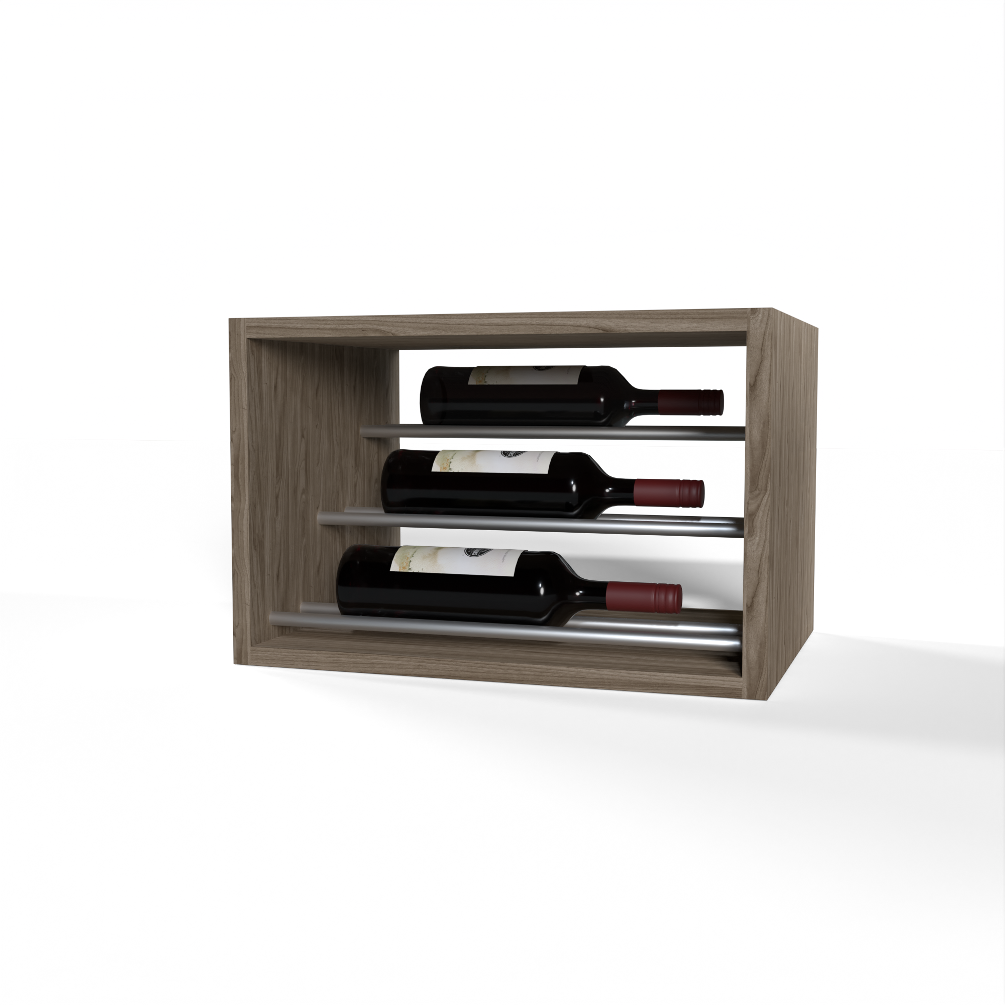 GrandCellar™ - 4 Column Waterfall Label-Forward Wine Display - 12