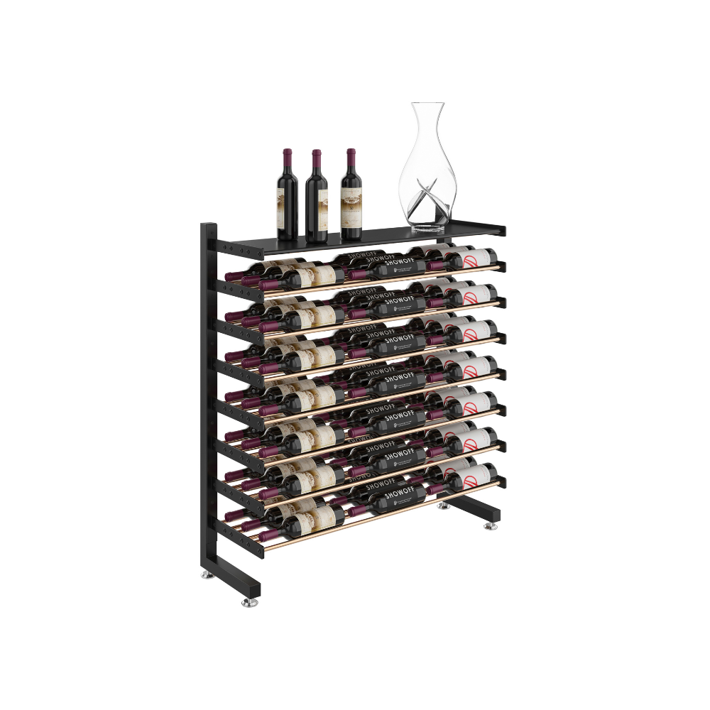 Mid Cap Island Rack Evolution Single Sided Island Display Rack Shelf 3C – Wine Racks America