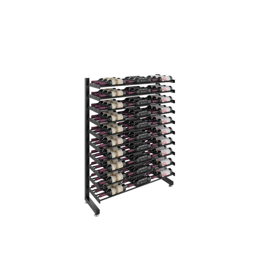 Evolution Single Sided Island Display Rack Max 3C in Matte Black/Matte Black