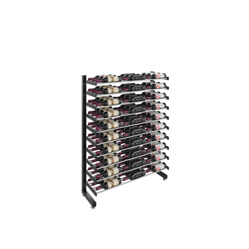 Evolution Single Sided Island Display Rack Max 3C in Matte Black/Chrome