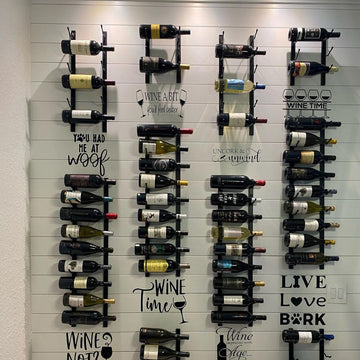 W Series Wine Rack 2 (wall mounted metal wine bottle storage)