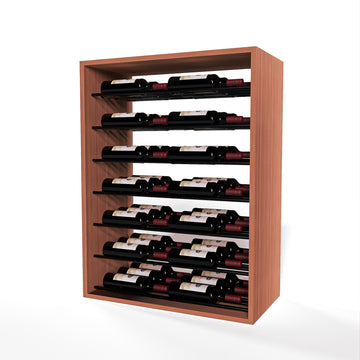 GrandCellar™ - 6 Column Full-Depth Label-Forward Horizontal Wine Display  - 36