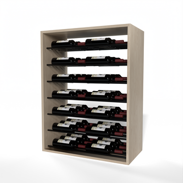GrandCellar™ - 6 Column Full-Depth Label-Forward Horizontal Wine Display  - 36