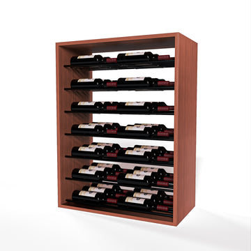 GrandCellar™ - 6 Column Full-Depth Label-Forward Horizontal Wine Display  - 36