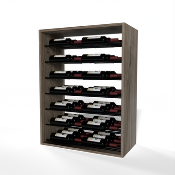 GrandCellar™ - 6 Column Full-Depth Label-Forward Horizontal Wine Display  - 36
