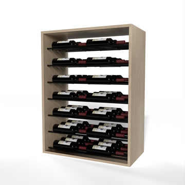 GrandCellar™ - 6 Column Full-Depth Label-Forward Horizontal Wine Display  - 36