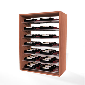 GrandCellar™ - 6 Column Full-Depth Label-Forward Horizontal Wine Display  - 36