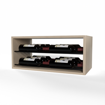 GrandCellar™ - 6 Column Horizontal Label-Forward Wine Display - 12