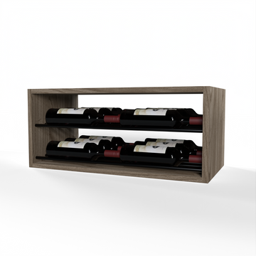 GrandCellar™ - 6 Column Horizontal Label-Forward Wine Display - 12